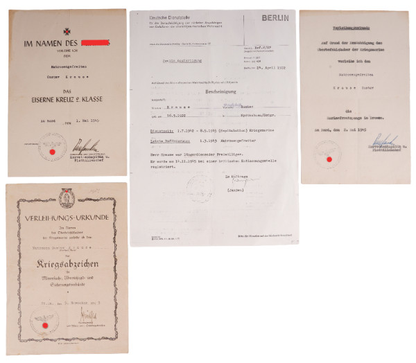 Urkundengruppe Krause 20. Vorpostenflottille