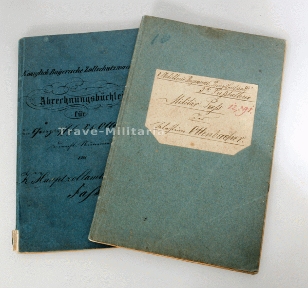 Militärpass und Abrechnungsbüchlein Oftenbacher A.R. "Prinz Luitpold"