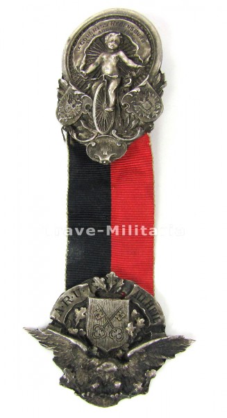 Abzeichen IX Congress der Hochradfahrer 1894 Regenburg