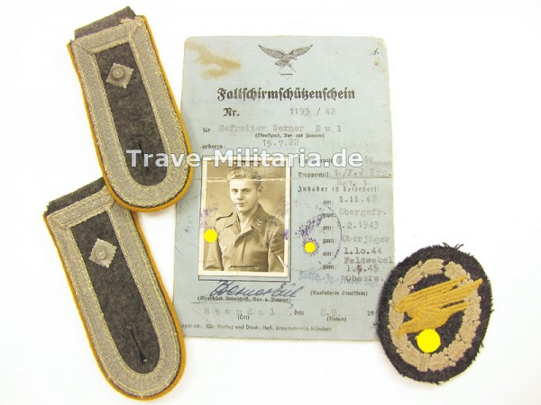 Kleiner Nachlaß eines Fallschirmjägers