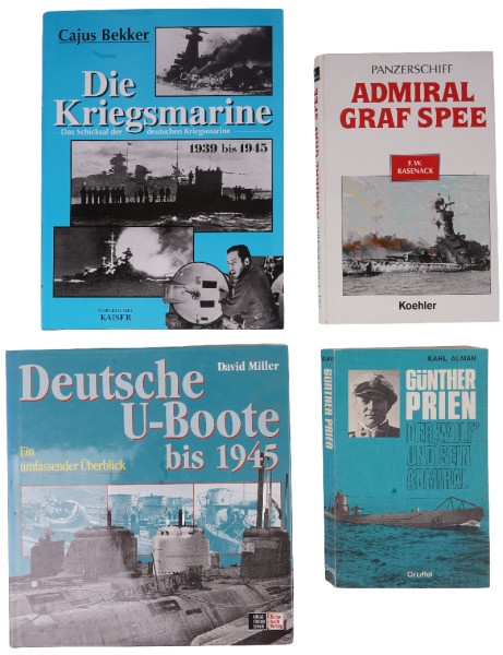 Bücher Marine Thematik Lot 4 Bücher