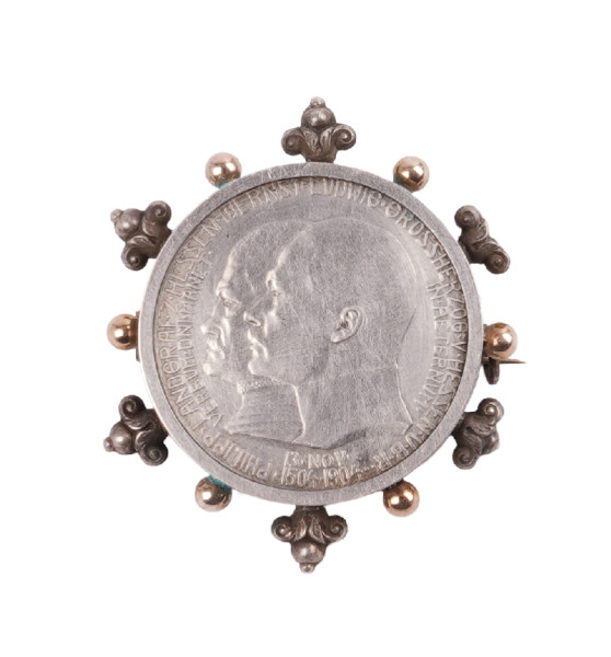 Deutsches Reich 1904 2 Mark Brosche Hessen