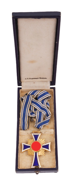 Ehrenkreuz der Deutschen Mutter in Gold im Etui
