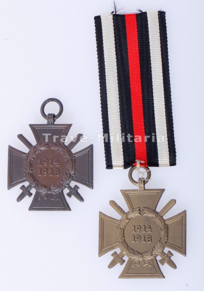 2x Ehrenkreuz für Frontkämpfer