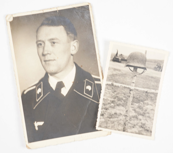 2 Fotos Unteroffizier Verhälter Pz.Rgt.18 - gefallen 1941