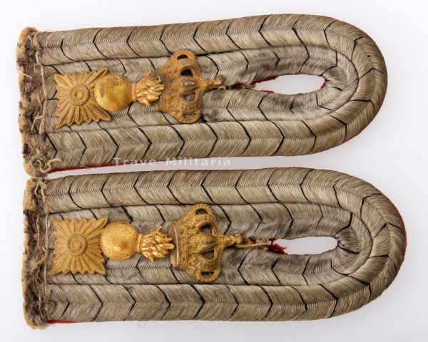 Baden Oberleutnant Paar Schulterstücke Feld-Artillerie Regiment