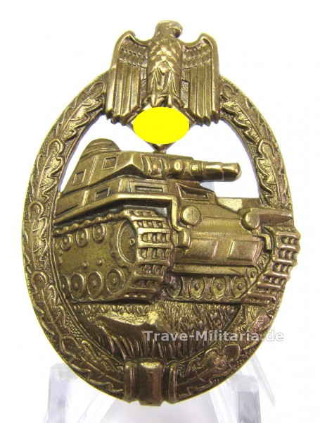 Panzerkampfabzeichen in Bronze hohlgeprägt