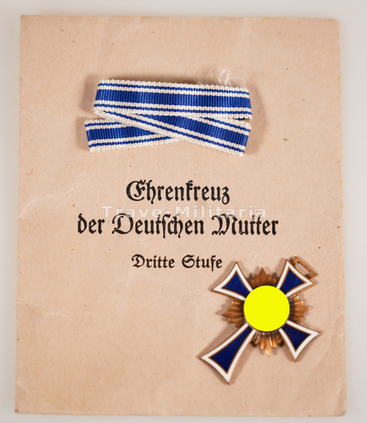 Ehrenkreuz der Deutschen Mutter in Bronze mit Tüte