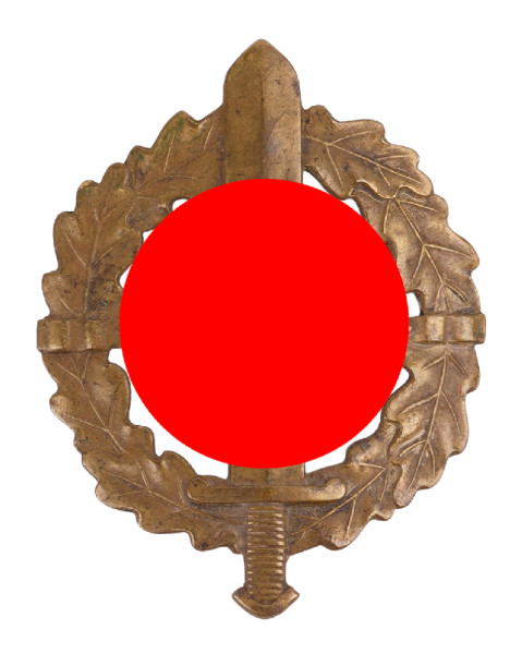 SA-Sportabzeichen in Bronze mit Matrikelnummer 219689