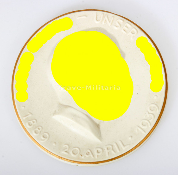 Nürnberg Porzellanmedaille zum 50. Geburtstag 1939