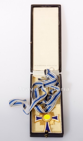 Ehrenkreuz der Deutschen Mutter in Gold im Etui