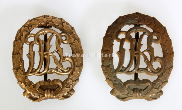 2x Deutsches Reichssportabzeiche DRL in Bronze
