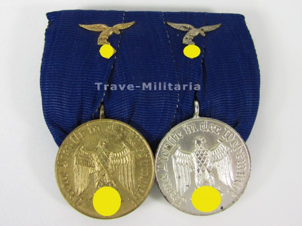 2er Ordenspange Dienstauszeichnung 4 und 12 Jahre Luftwaffe