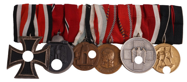 6er Ordensspange Afrika und Ostfront