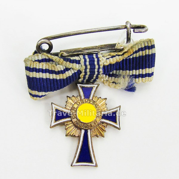Miniatur Ehrenkreuz der Deutschen Mutter in Gold L/60