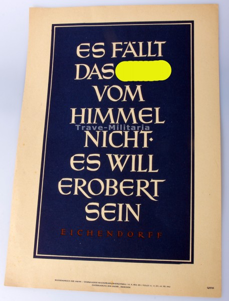 Wochenspruch der NSDAP Folge 52/43