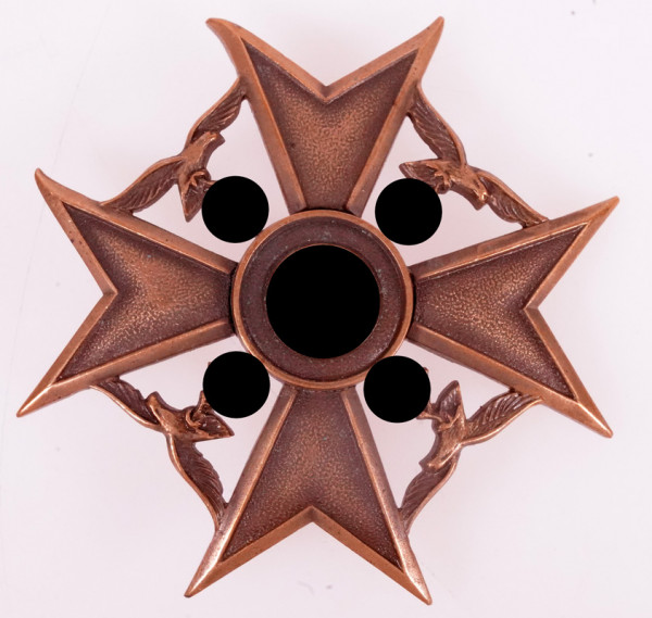 Spanienkreuz in Bronze ohne Schwerter