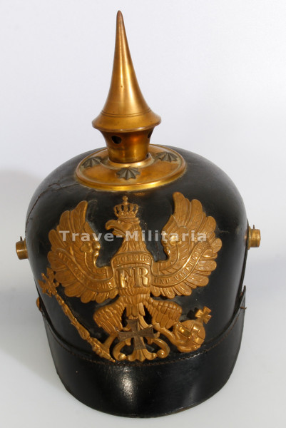 Preußen Pickelhaube für einen Reserveoffizier