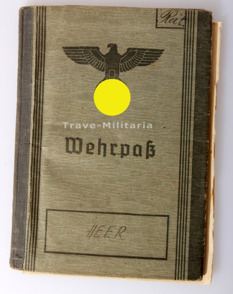 Wehrpaß Reiter Infanterie Regiment 133 Gefallen 1943