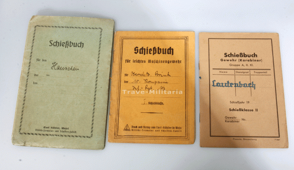 diverse Schießbücher