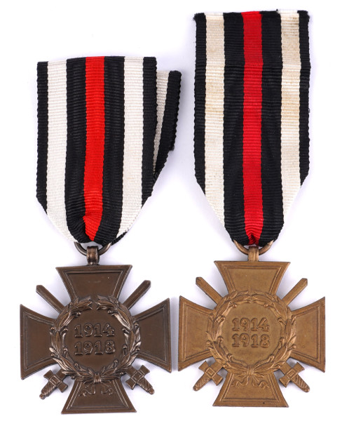 2x Ehrenkreuz für Frontkämpfer