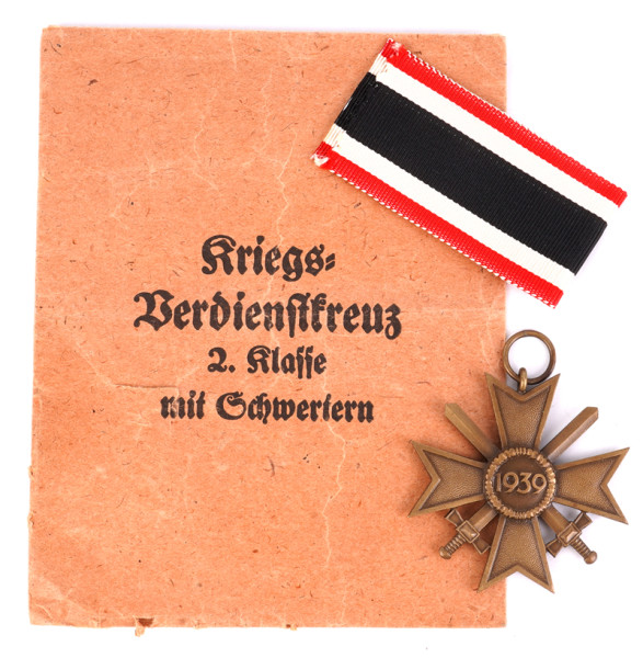 Kriegsverdienstkreuz 2.Klasse mit Schwertern in Tüte