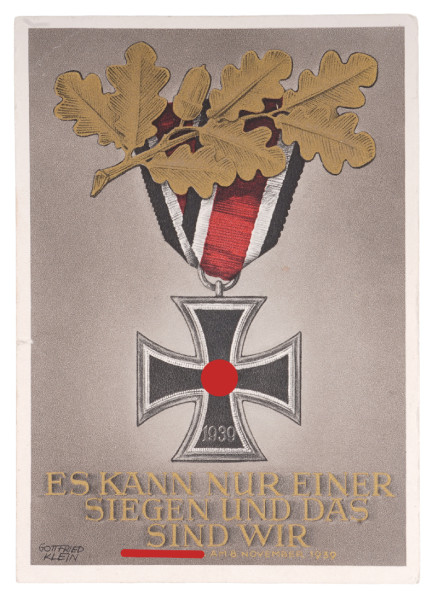 Postkarte "Es kann nur einer siegen und das sind wir"