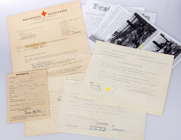 Papiere Willi Kay Festung Küstrin Panzervernichter