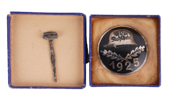 Stahlhelmbund Diensteintrittsabzeichen 1925 im Etui