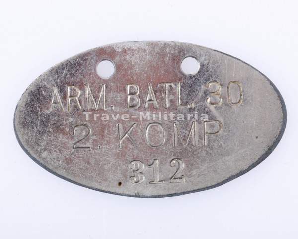 Erkennungsmarke 1.WK Arm.Batl.30 2.Komp.312