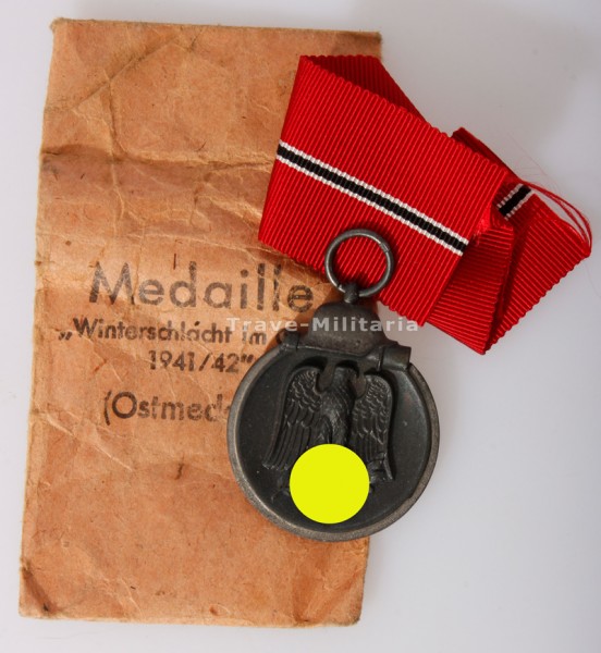 Medaille Winterschlacht im Osten 1941/42 mit Verleihungstüte
