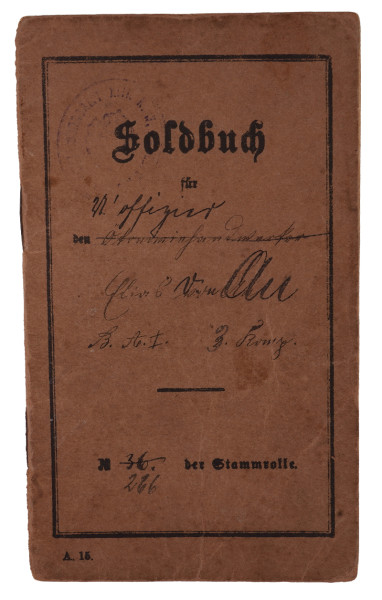 Soldbuch von Au Bekleidungsamt XIII. Kriegsbekleidungsamt XIII. Armee-Korps