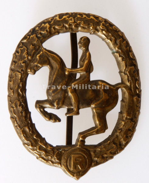 Deutsches Reiterabzeichen in Bronze 1930