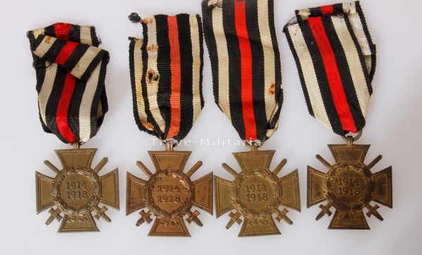 4x Ehrenkreuz für Frontkämpfer