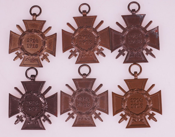 6x Ehrenkreuz für Frontkämpfer