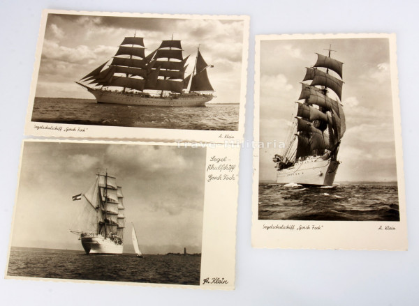 3 Postkarten Segelschulschiff ``Gorch Fock´´