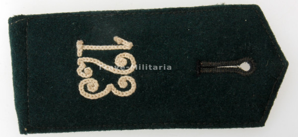 Wehrmacht Heer Schulterklappe Infanterie-Regiment 123 Mannschaften