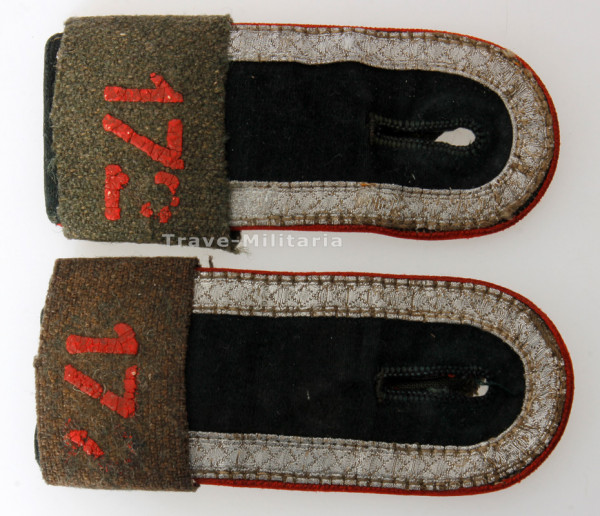 Wehrmacht Heer Paar Schulterklappen Unteroffizier Aritllerie-Regiment 172