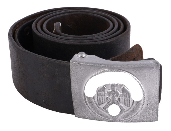 Hitlerjugend HJ-Koppelschloß mit Lederriemen