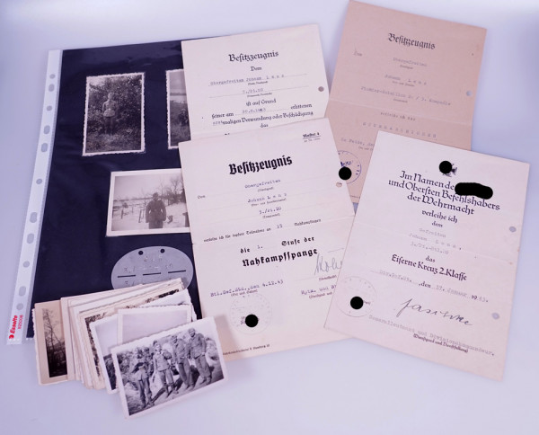 Urkundengruppe Lenz Pi.-Btl. 20 20. Inf.Div. (mot.)