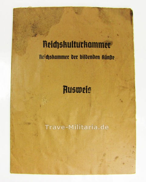 Ausweis Reichskulturkammer - Bildende Künste