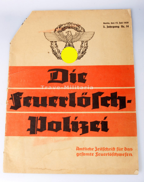 Zeitschrift "Die Feuerlösch-Polizei 3.Jahrgang/ Nr.14"