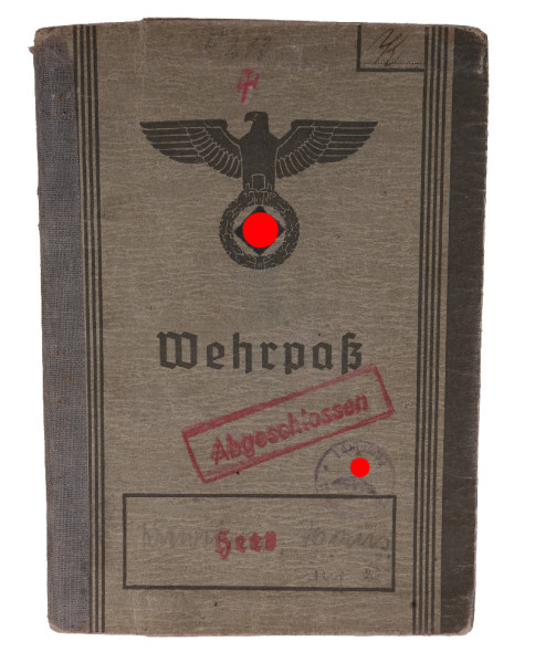 Wehrpass Krewetzki Gren. Rgt. 205 gefallen 1943