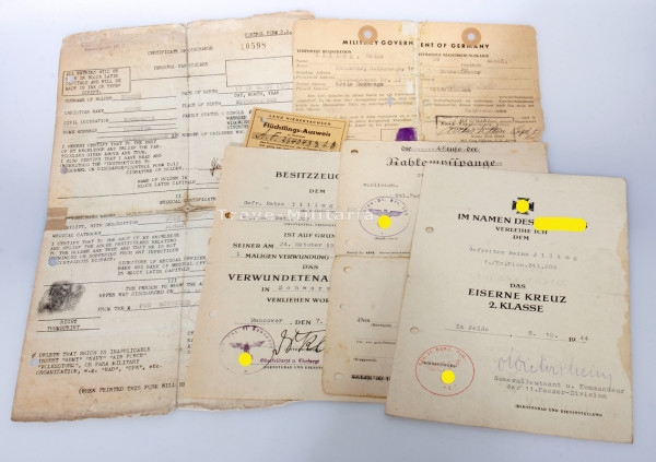 Urkunde Illing Pz.Pion.Btl.209 Westfront 11.Pz.Div.