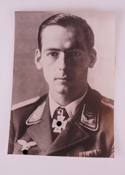 Pressefoto Oberleutnant Dietrich Peltz