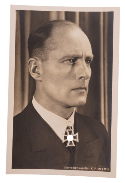 Postkarte Korvettenkapitän K.F Merten