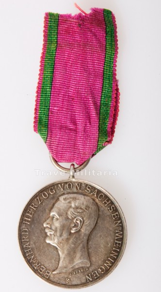 Sachsen-Meiningen Silberne Verdienstmedaille des Sachsen-Ernestinischen Hausordens
