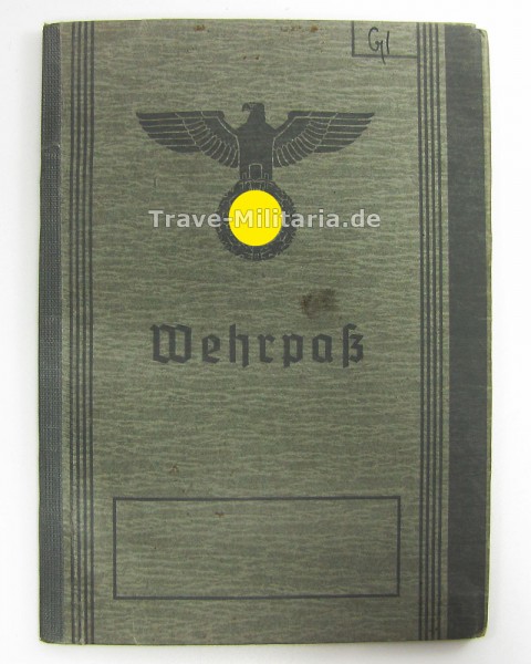 Wehrpaß Wilhelm von Glahn