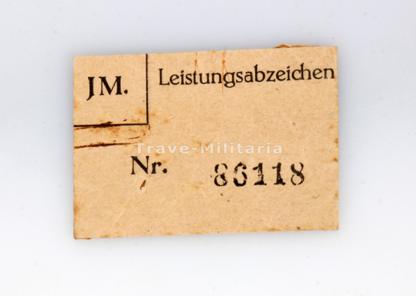 Verleihungstüte JM Leistungsabzeichen