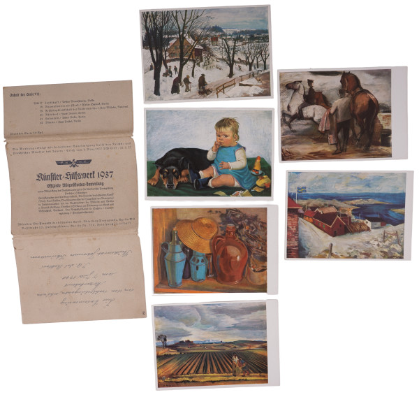 Künstler-Hilfswerk 1937 Bildpostkarten-Sammlung